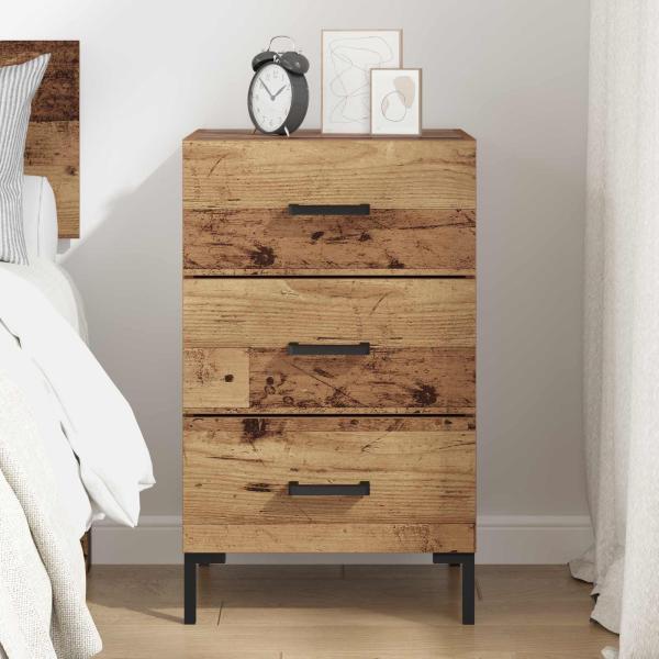 Nachttisch Altholz 40 x 40 x 66 cm Holzwerkstoff