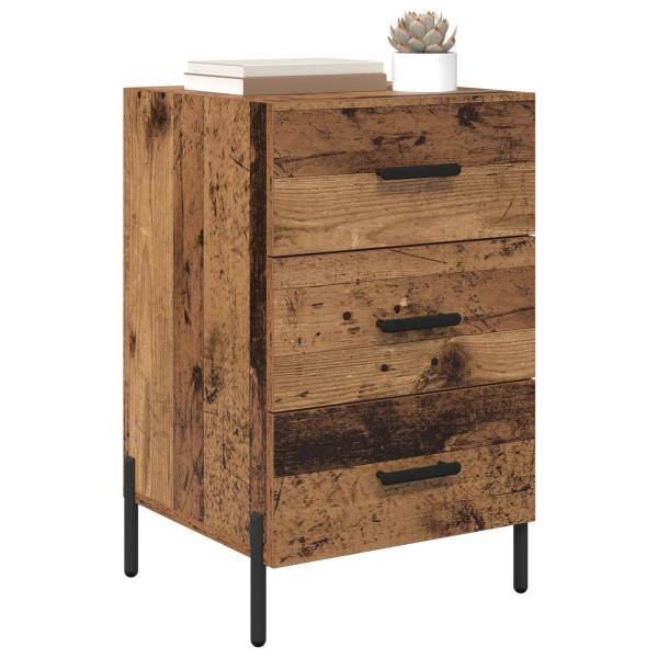 Nachttisch Altholz 40 x 40 x 66 cm Holzwerkstoff