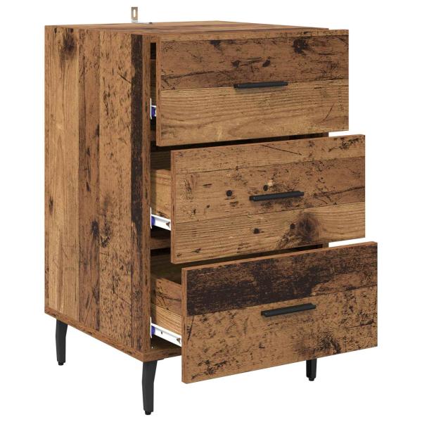 Nachttisch Altholz 40 x 40 x 66 cm Holzwerkstoff