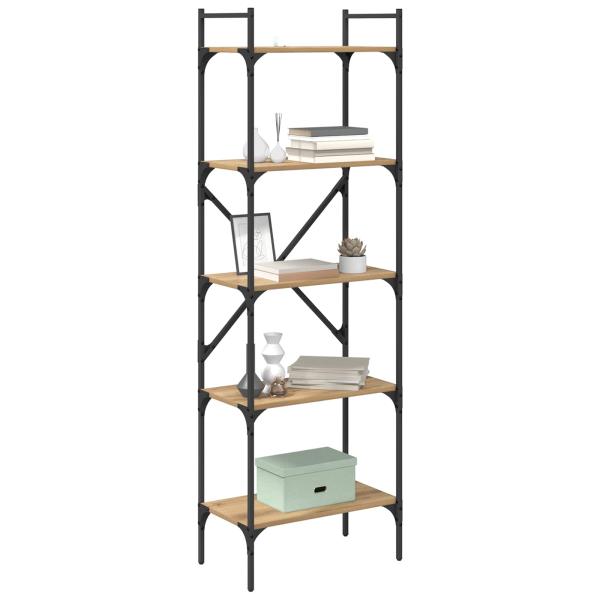 Bücherregal 5 Ebenen 56 x 32 x 174 cm Holzwerkstoff