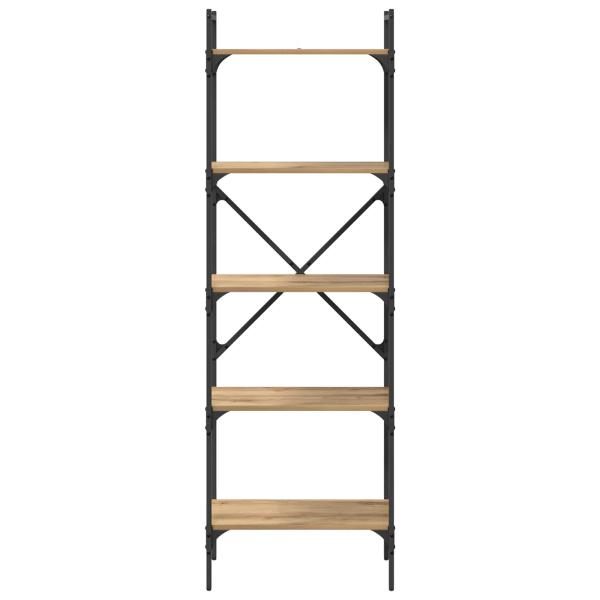Bücherregal 5 Ebenen 56 x 32 x 174 cm Holzwerkstoff