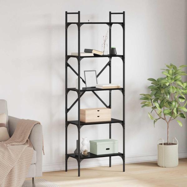 ARDEBO.de - Bücherregal 5 Ebenen 56 x 32 x 174 cm Holzwerkstoff