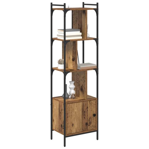 Bücherregal 6 Ebenen 44,5 x 30 x 154,5 cm Holzwerkstoff Altholz