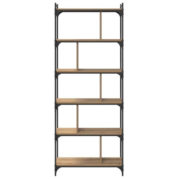 Bücherregal 5 Ebenen 76 x 32 x 192 cm Holzwerkstoff