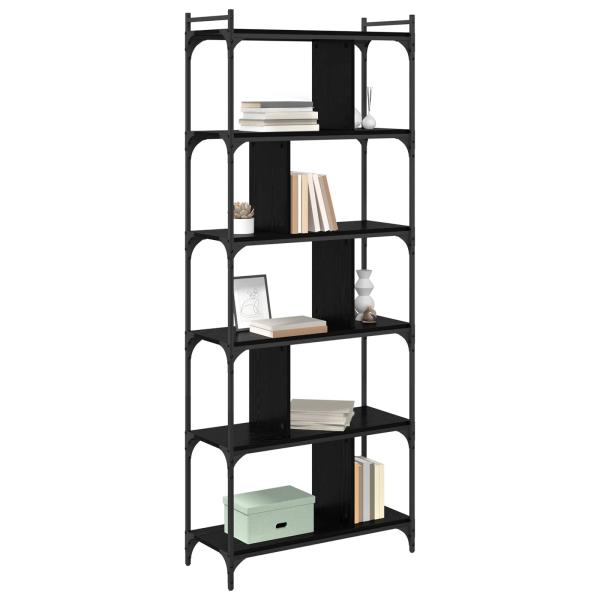 Bücherregal 5 Ebenen 76 x 32 x 192 cm Holzwerkstoff