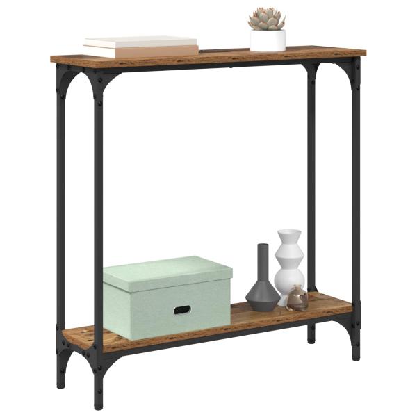Konsolentisch Altholz 75 x 22,5 x 75 cm Holzwerkstoff