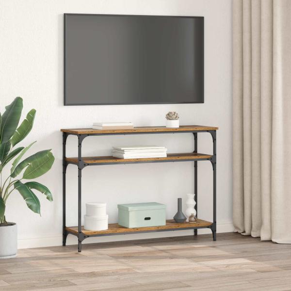 Konsolentisch Altholz 100 x 29 x 75 cm Holzwerkstoff