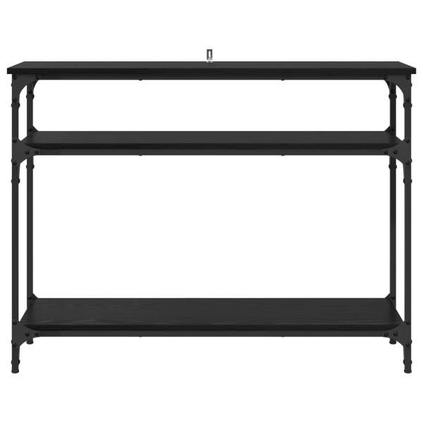 Konsolentisch Schwarz Eichen-Optik 100 x 29 x 75 cm