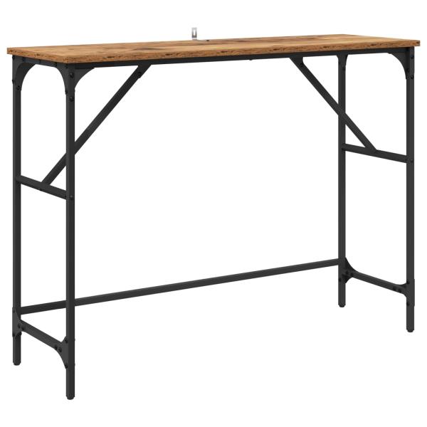 Konsolentisch Altholz 100 x 32 x 75 cm Holzwerkstoff