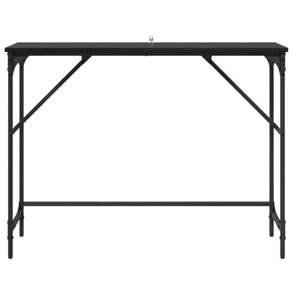 Konsolentisch Schwarz Eichen-Optik 100 x 32 x 75 cm
