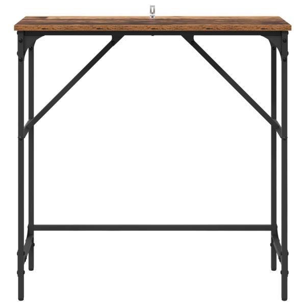 Konsolentisch Altholz 75 x 32 x 75 cm Holzwerkstoff