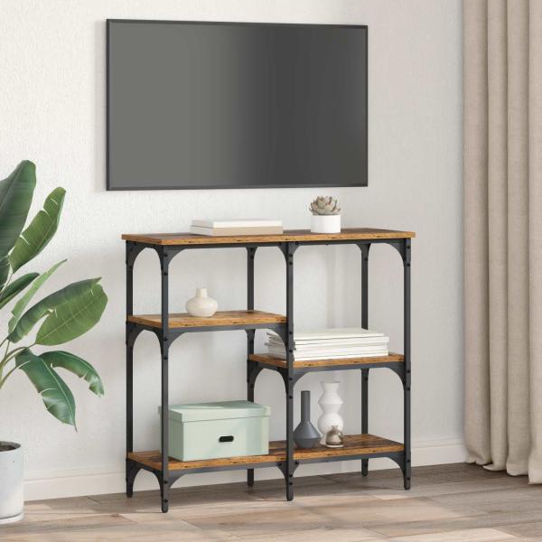 Konsolentisch Altholz 80 x 29 x 75 cm Holzwerkstoff