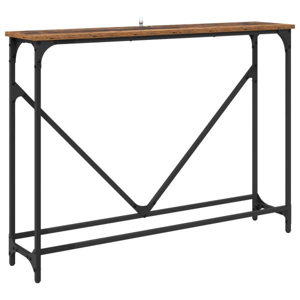 Konsolentisch Altholz 102 x 23 x 75 cm Holzwerkstoff