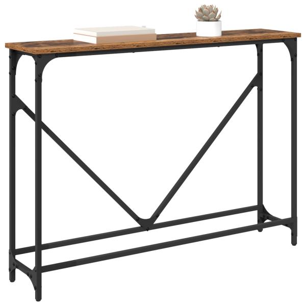 Konsolentisch Altholz 102 x 23 x 75 cm Holzwerkstoff