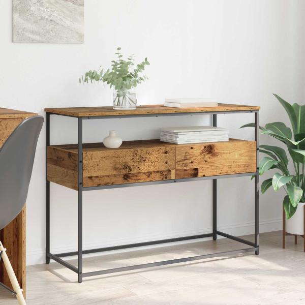 ARDEBO.de - Konsolentisch Altholz 100 x 40 x 75 cm Holzwerkstoff