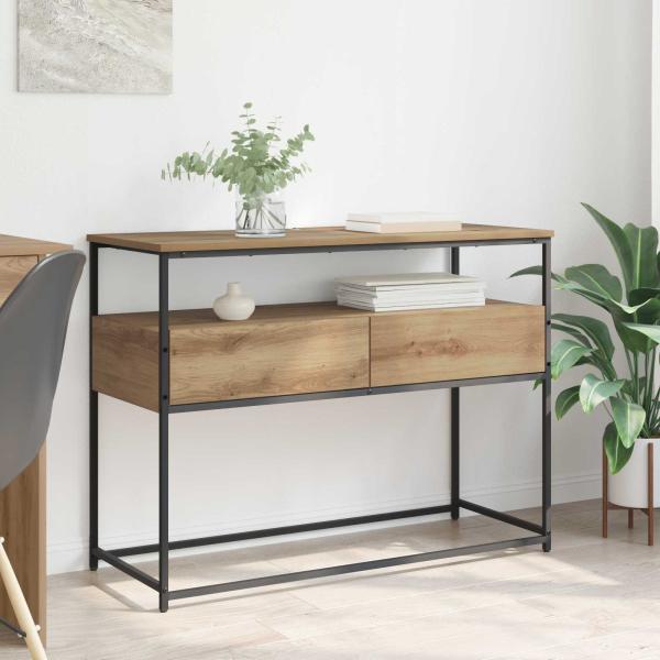 ARDEBO.de - Konsolentisch Artisan-Eiche 100 x 40 x 75 cm Holzwerkstoff