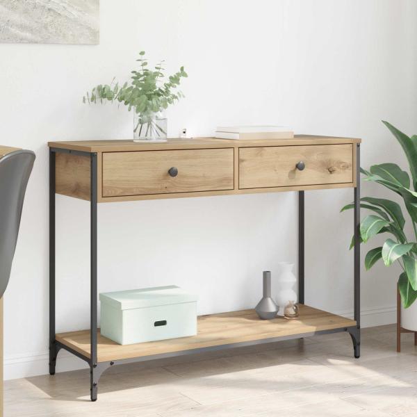 ARDEBO.de - Konsolentisch Artisan-Eiche 100 x 34,5 x 75 cm Holzwerkstoff