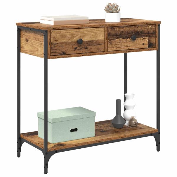 Konsolentisch Altholz 75 x 34,5 x 75 cm Holzwerkstoff