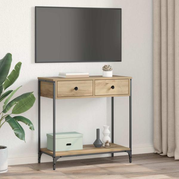 Konsolentisch Artisan-Eiche 75 x 34,5 x 75 cm Holzwerkstoff