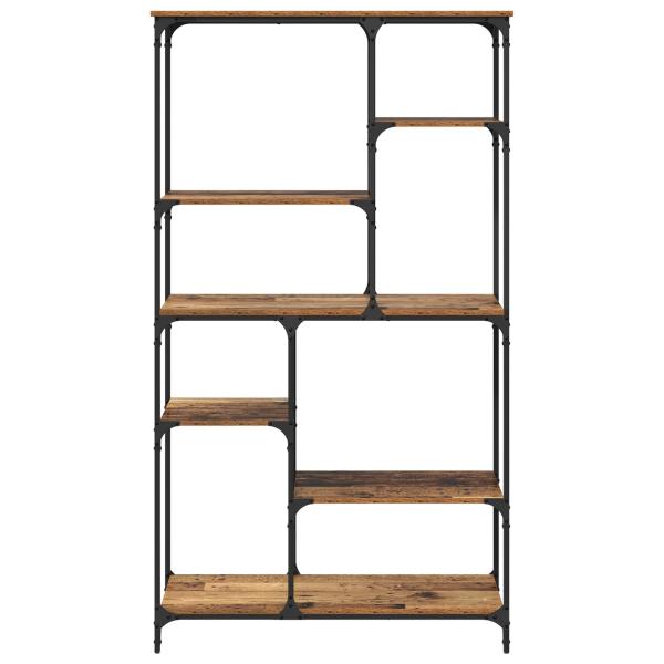 Bücherregal 5 Ebenen 99 x 35,5 x 176 cm Holzwerkstoff Altholz