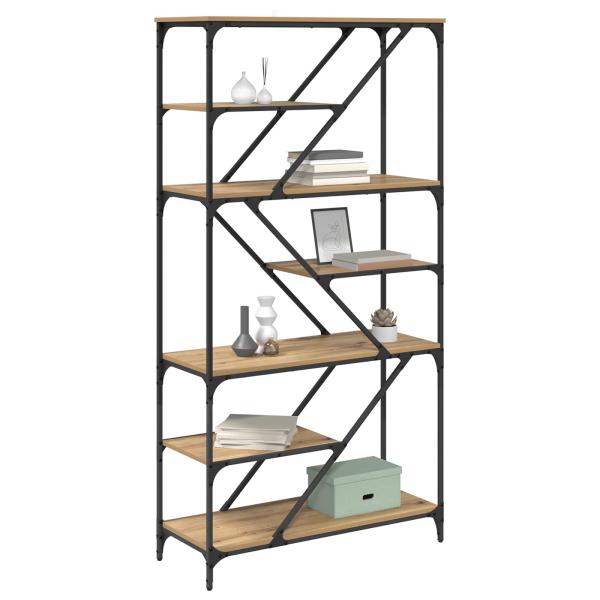 Bücherregal 9 Ebenen 91 x 36 x 176 cm Holzwerkstoff