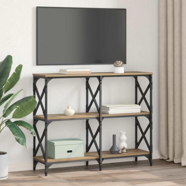 Konsolentisch Artisan-Eiche 100 x 28 x 80,5 cm Holzwerkstoff