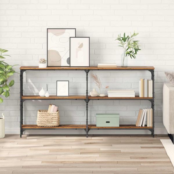 ARDEBO.de - Konsolentisch Altholz 156 x 28 x 80,5 cm Holzwerkstoff