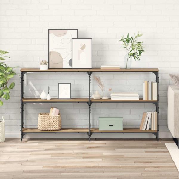 ARDEBO.de - Konsolentisch Artisan-Eiche 156 x 28 x 80,5 cm Holzwerkstoff