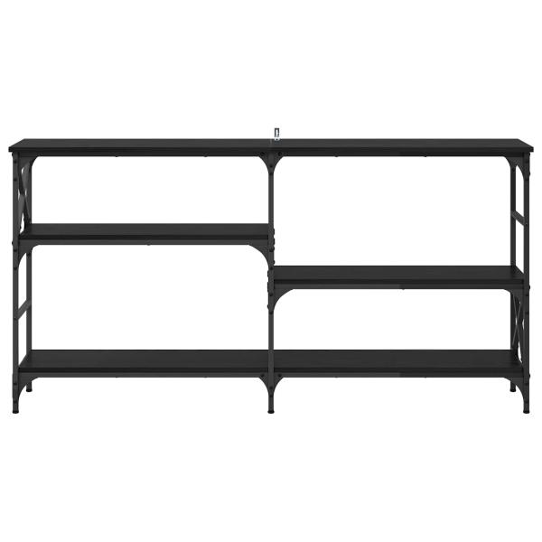 Konsolentisch Schwarz Eichen-Optik 150 x 29 x 76,5 cm