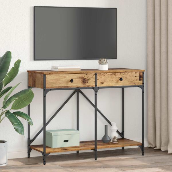 Konsolentisch Altholz 100 x 39 x 78,5 cm Holzwerkstoff