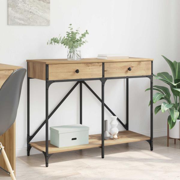 ARDEBO.de - Konsolentisch Artisan-Eiche 100 x 39 x 78,5 cm Holzwerkstoff