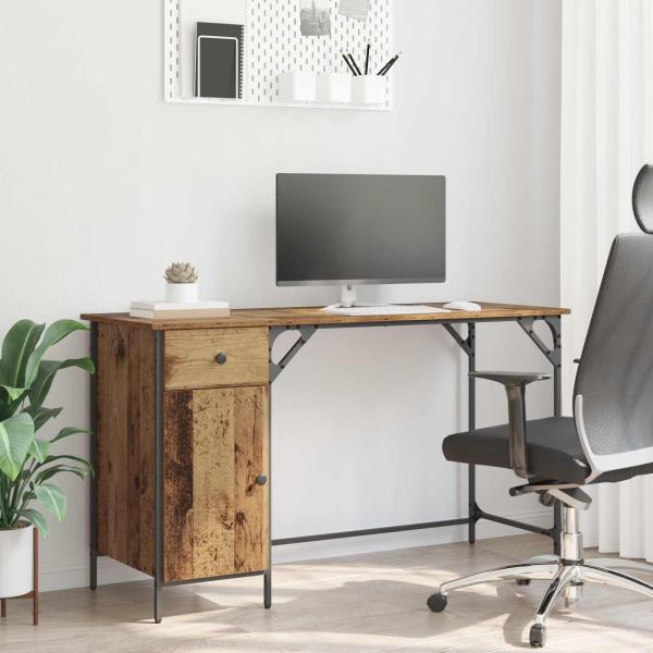 ARDEBO.de - Computertisch Altholz 131 x 48 x 75 cm Holzwerkstoff