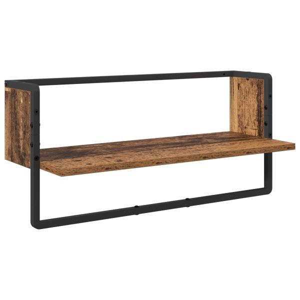 Wandregal-Set 4 stk. Altholz 65 x 25 x 30 cm Holzwerkstoff
