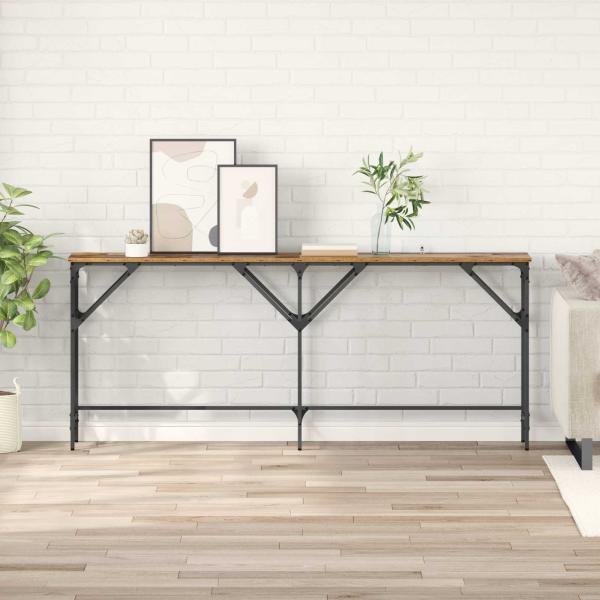 ARDEBO.de - Konsolentisch Altholz 180 x 30 x 75 cm Holzwerkstoff