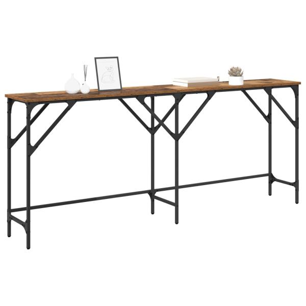 Konsolentisch Altholz 180 x 30 x 75 cm Holzwerkstoff
