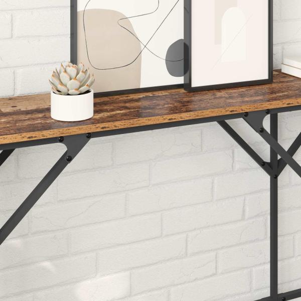 Konsolentisch Altholz 180 x 30 x 75 cm Holzwerkstoff