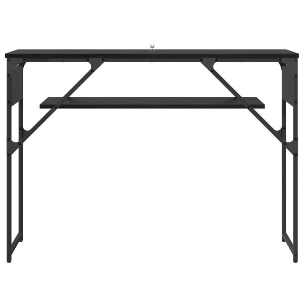 Konsolentisch Schwarz Eichen-Optik Holzwerkstoff 105x30x75cm
