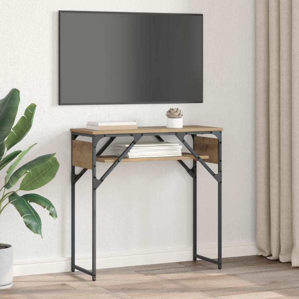Konsolentisch Artisan-Eiche Holzwerkstoff 75x30x75cm