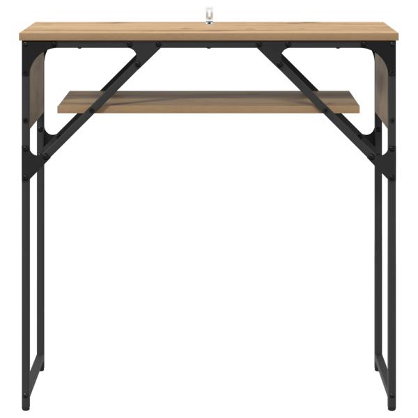 Konsolentisch Artisan-Eiche Holzwerkstoff 75x30x75cm