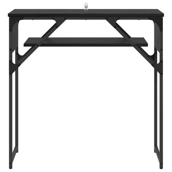 Konsolentisch Schwarz Eichen-Optik Holzwerkstoff 75x30x75cm
