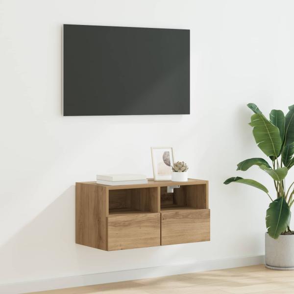 ARDEBO.de - TV-Wandschrank 60 x 30 x 30 cm Artisan-Eiche Holzwerkstoff