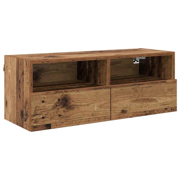 TV-Wandschrank 80 x 30 x 30 cm Altholz Holzwerkstoff