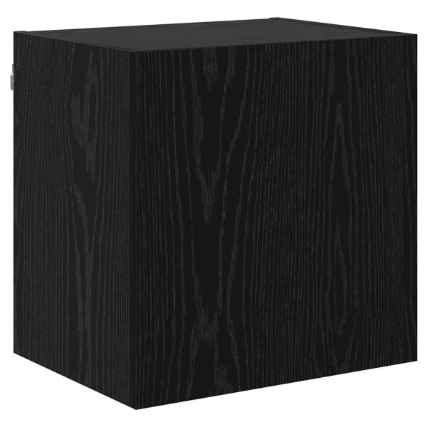 TV-Wandschrank 40,5x30x40cm Schwarz Eichen-Optik Holzwerkstoff