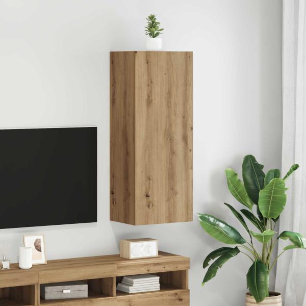 ARDEBO.de - TV-Wandschrank 40,5 x 30 x 102 cm Artisan-Eiche Holzwerkstoff