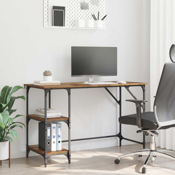 ARDEBO.de - Schreibtisch Altholz 120 x 50 x 75 cm Holzwerkstoff