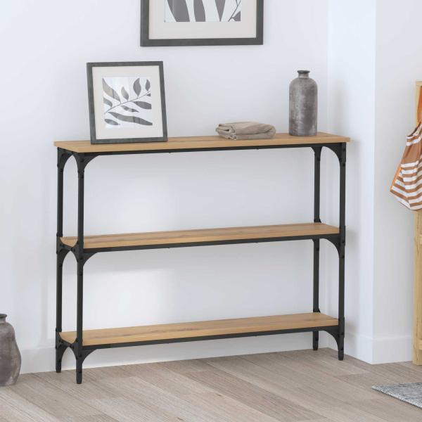 ARDEBO.de - Konsolentisch Artisan-Eiche 100 x 22,5 x 75 cm Holzwerkstoff
