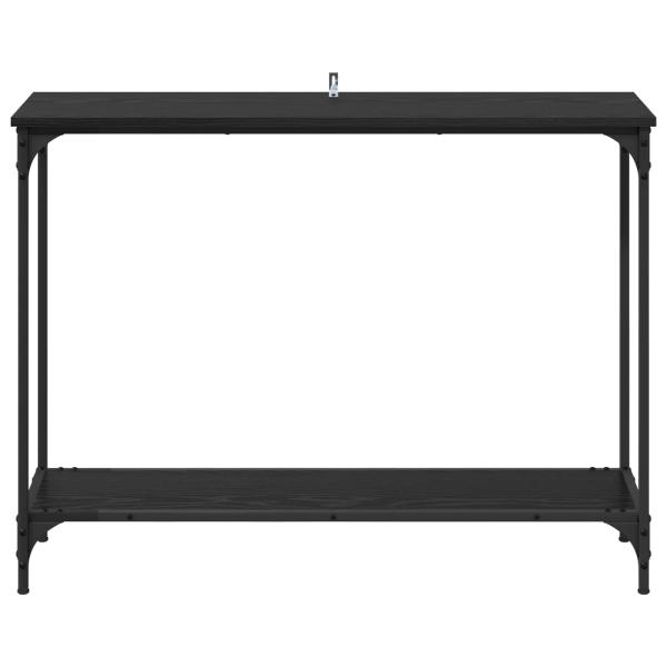 Konsolentisch Schwarz Eichen-Optik 101 x 30,5 x 75 cm
