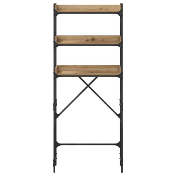 Waschmaschinenregal mit Regal Artisan-Eiche 67 x 25 x 163 cm