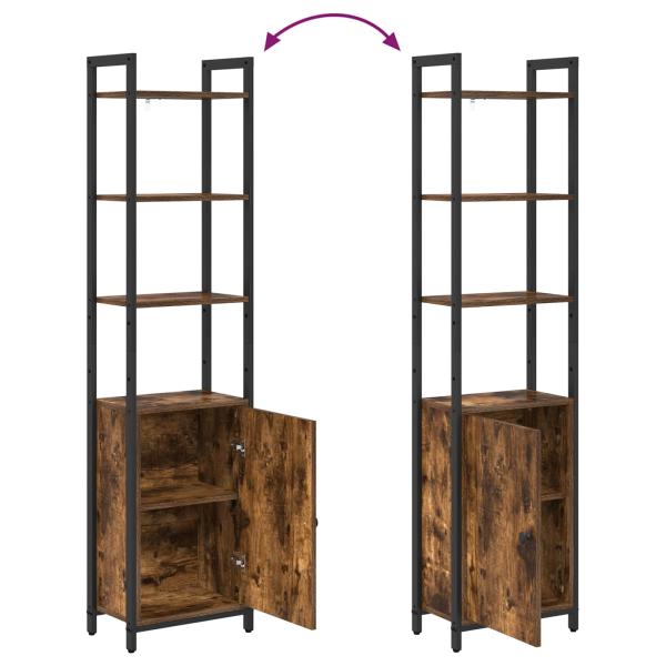 Bücherregal 6 Ebenen 40 x 24 x 161 cm Holzwerkstoff