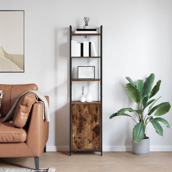 Bücherregal 6 Ebenen 40 x 24 x 161 cm Holzwerkstoff